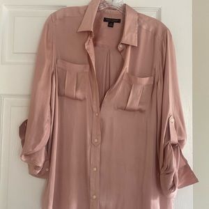 Beautiful rose, colored Dylan classic fit blouse